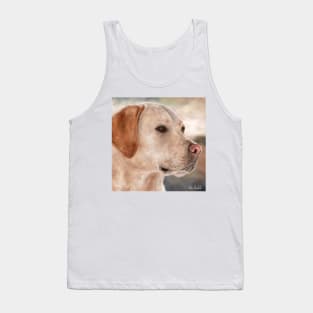 Painting of a Gorgeous Golden Retriever Tank Top